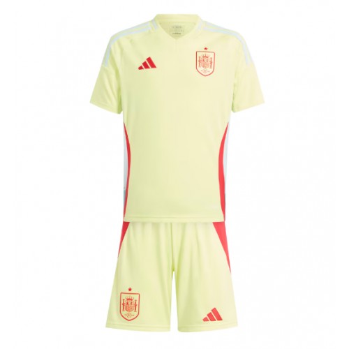 Maglia Calcio Spagna Seconda Divisa Bambino Europei 2024 Manica Corta (+ pantaloncini)